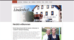 Desktop Screenshot of gasthaus-pension-lindenhof.info
